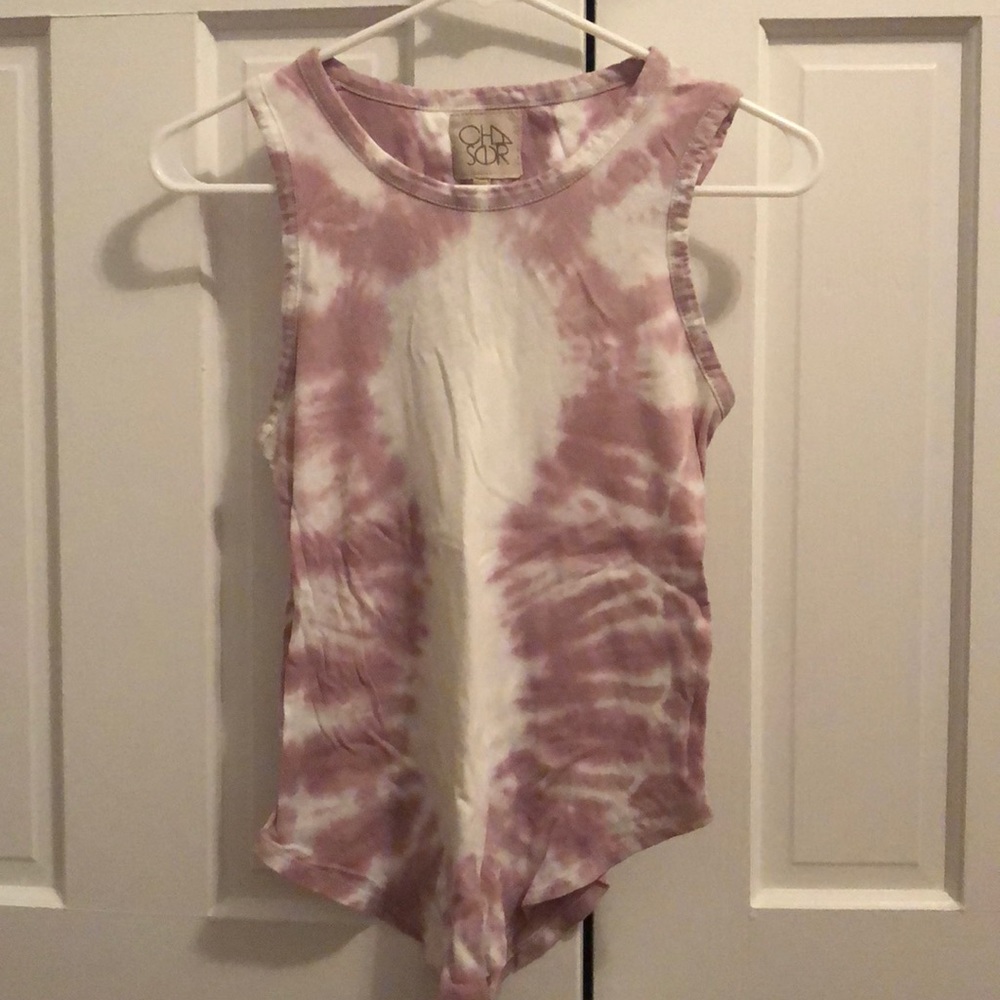 Chaser Tie Dye Cage Back Tee